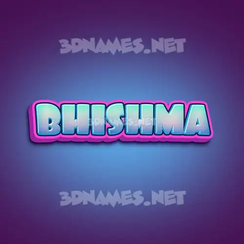 bhishma in Phat Purple style - 3D name wallpaper bhishma in Phat Purple style - 3D name wallpaper