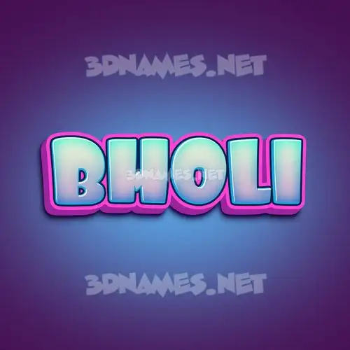 bholi in Phat Purple style - 3D name wallpaper bholi in Phat Purple style - 3D name wallpaper