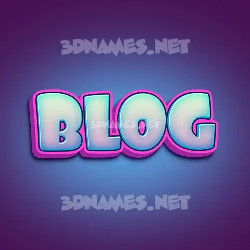 blog in Phat Purple style - 3D name wallpaper