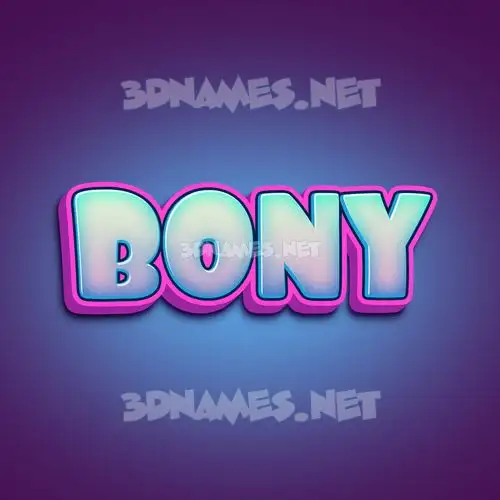bony in Phat Purple style - 3D name wallpaper bony in Phat Purple style - 3D name wallpaper