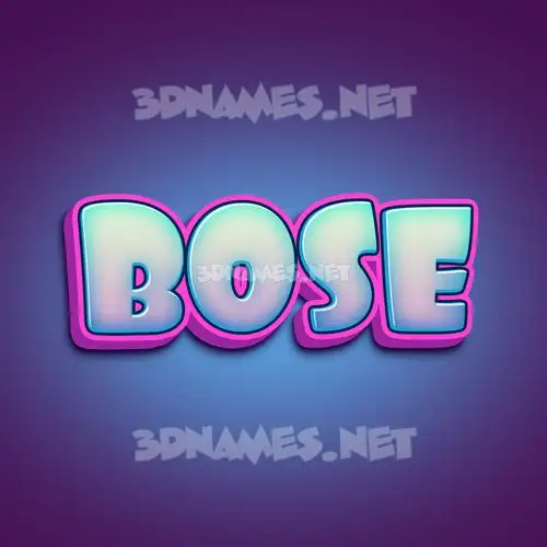 bose in Phat Purple style - 3D name wallpaper bose in Phat Purple style - 3D name wallpaper