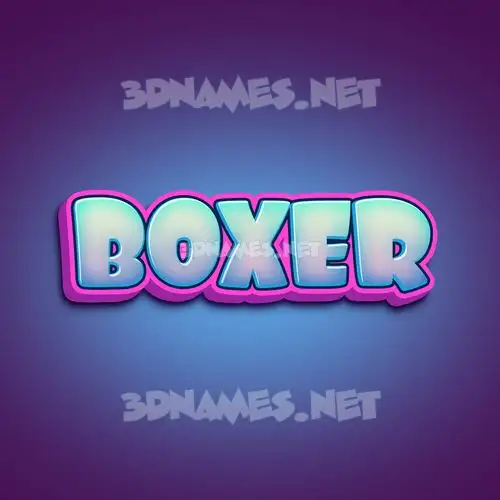 boxer in Phat Purple style - 3D name wallpaper boxer in Phat Purple style - 3D name wallpaper