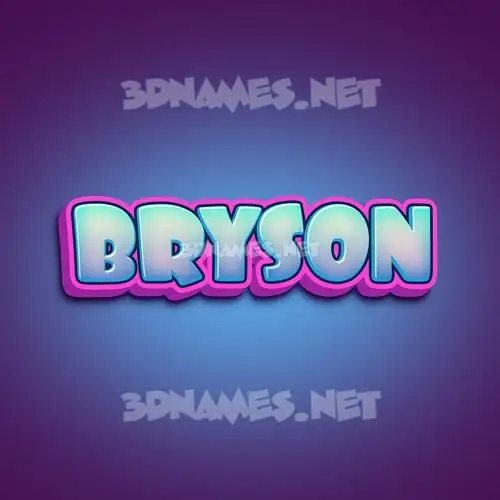 bryson in Phat Purple style - 3D name wallpaper bryson in Phat Purple style - 3D name wallpaper