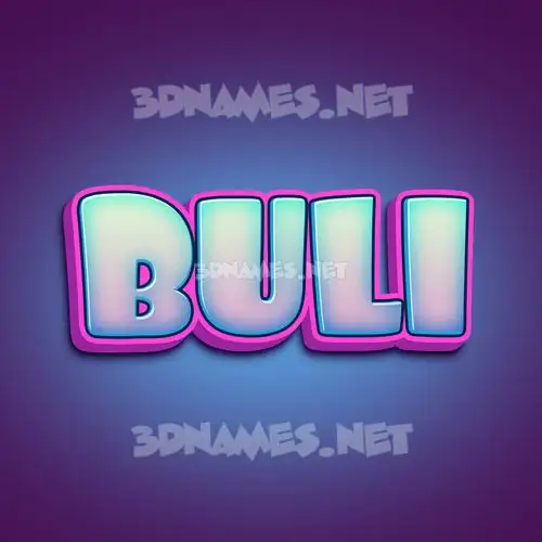 buli in Phat Purple style - 3D name wallpaper buli in Phat Purple style - 3D name wallpaper