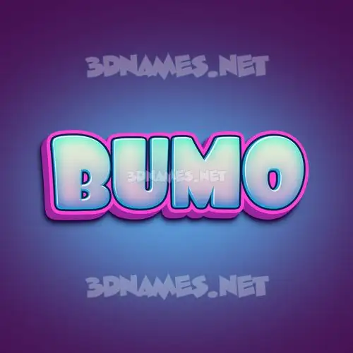 bumo in Phat Purple style - 3D name wallpaper bumo in Phat Purple style - 3D name wallpaper