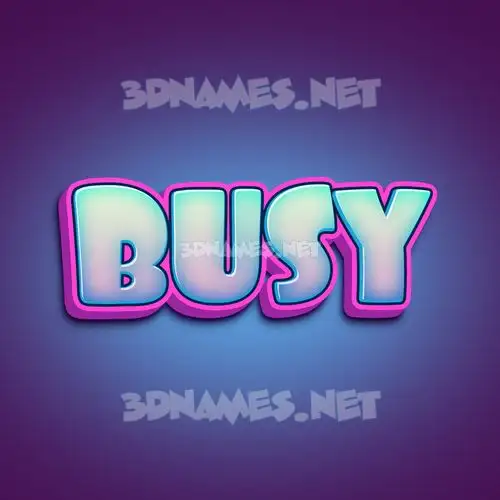 busy in Phat Purple style - 3D name wallpaper busy in Phat Purple style - 3D name wallpaper