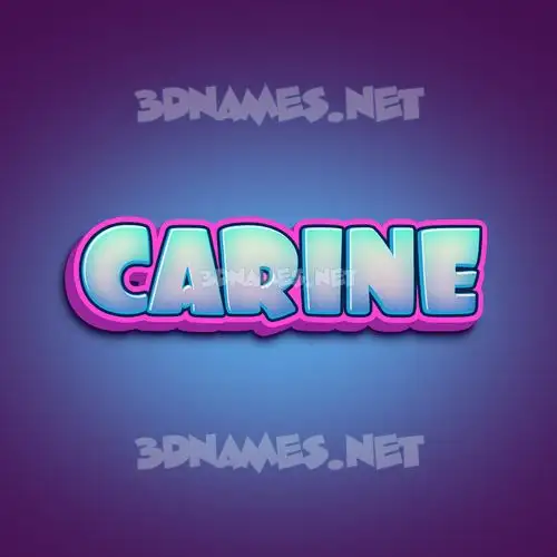 carine in Phat Purple style - 3D name wallpaper