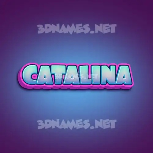 catalina in Phat Purple style - 3D name wallpaper catalina in Phat Purple style - 3D name wallpaper