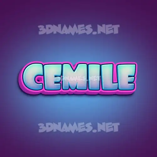 cemile in Phat Purple style - 3D name wallpaper cemile in Phat Purple style - 3D name wallpaper