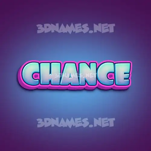 chance in Phat Purple style - 3D name wallpaper chance in Phat Purple style - 3D name wallpaper