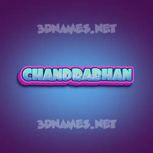 chandrabhan in Phat Purple style - 3D name wallpaper