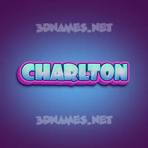 charlton in Phat Purple style - 3D name wallpaper charlton in Phat Purple style - 3D name wallpaper