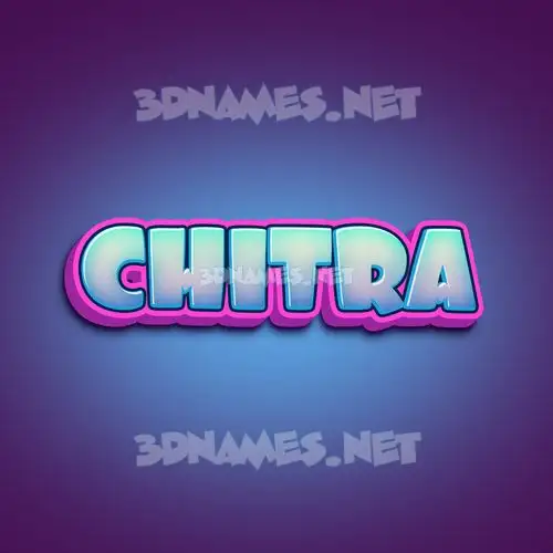 chitra in Phat Purple style - 3D name wallpaper