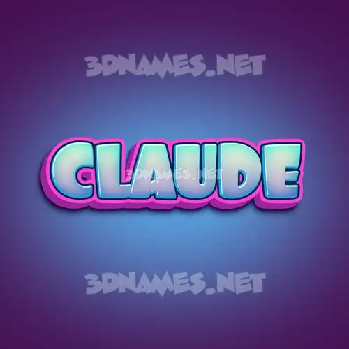 claude in Phat Purple style - 3D name wallpaper claude in Phat Purple style - 3D name wallpaper
