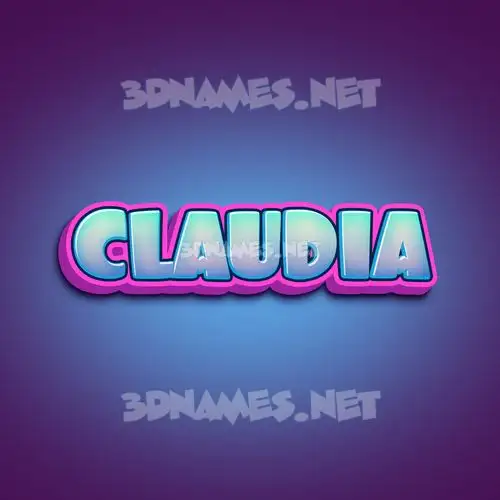 claudia in Phat Purple style - 3D name wallpaper claudia in Phat Purple style - 3D name wallpaper