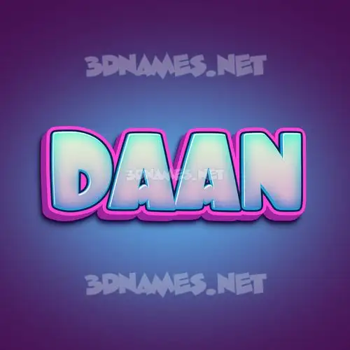 daan in Phat Purple style - 3D name wallpaper daan in Phat Purple style - 3D name wallpaper