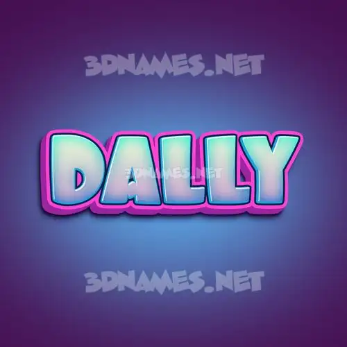 dally in Phat Purple style - 3D name wallpaper dally in Phat Purple style - 3D name wallpaper