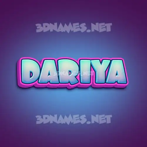 dariya in Phat Purple style - 3D name wallpaper dariya in Phat Purple style - 3D name wallpaper