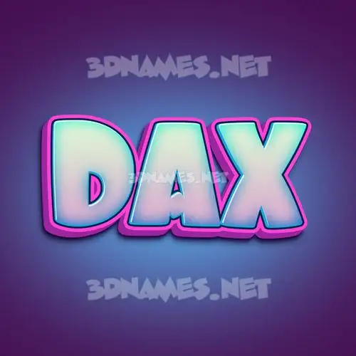 dax in Phat Purple style - 3D name wallpaper dax in Phat Purple style - 3D name wallpaper