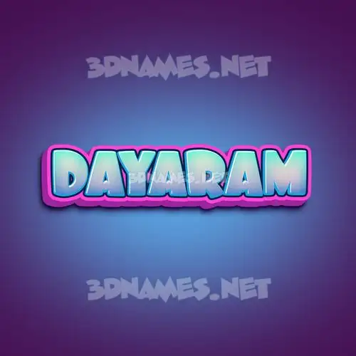 dayaram in Phat Purple style - 3D name wallpaper dayaram in Phat Purple style - 3D name wallpaper