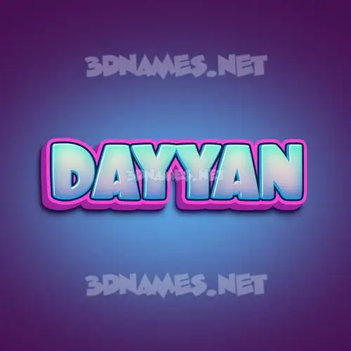 dayyan in Phat Purple style - 3D name wallpaper dayyan in Phat Purple style - 3D name wallpaper