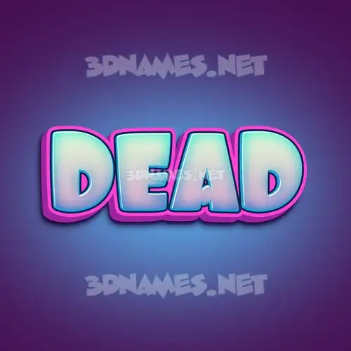 dead in Phat Purple style - 3D name wallpaper dead in Phat Purple style - 3D name wallpaper