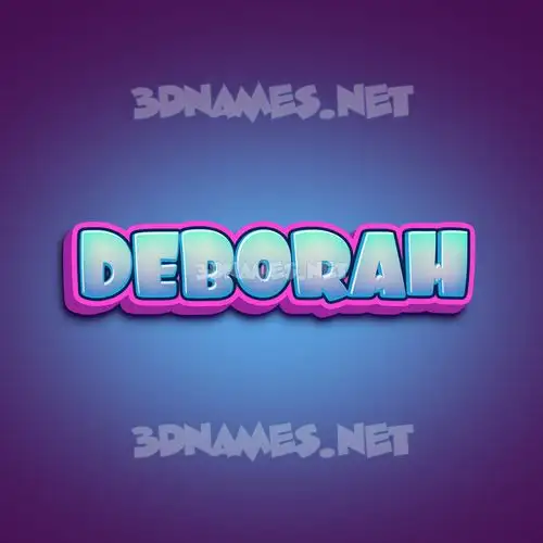 deborah in Phat Purple style - 3D name wallpaper