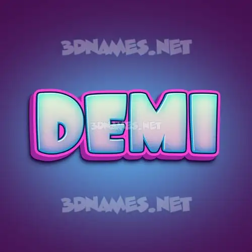 demi in Phat Purple style - 3D name wallpaper demi in Phat Purple style - 3D name wallpaper