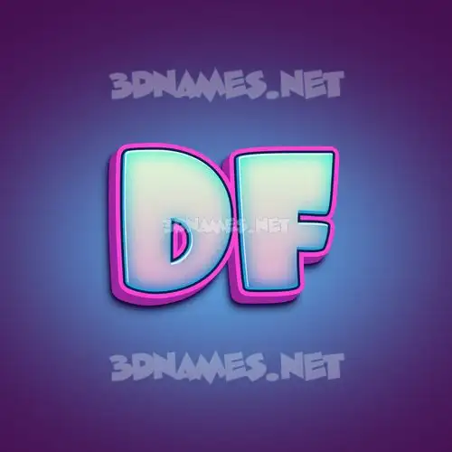 df in Phat Purple style - 3D name wallpaper df in Phat Purple style - 3D name wallpaper