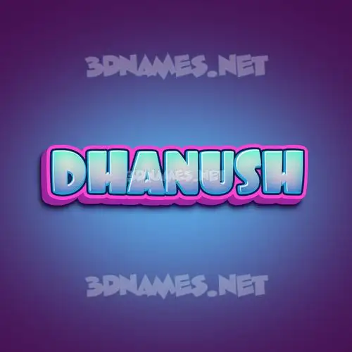 dhanush in Phat Purple style - 3D name wallpaper dhanush in Phat Purple style - 3D name wallpaper