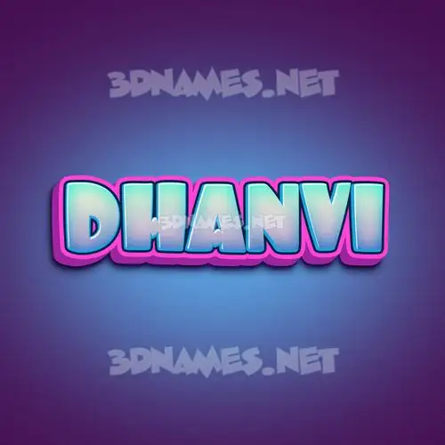 dhanvi in Phat Purple style - 3D name wallpaper dhanvi in Phat Purple style - 3D name wallpaper