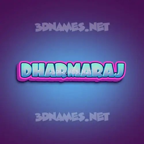 dharmaraj in Phat Purple style - 3D name wallpaper