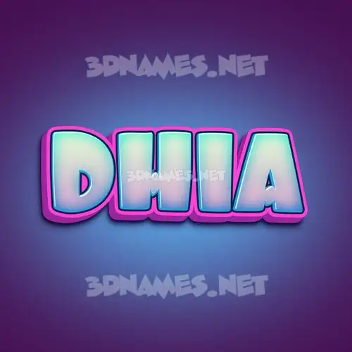 dhia in Phat Purple style - 3D name wallpaper dhia in Phat Purple style - 3D name wallpaper