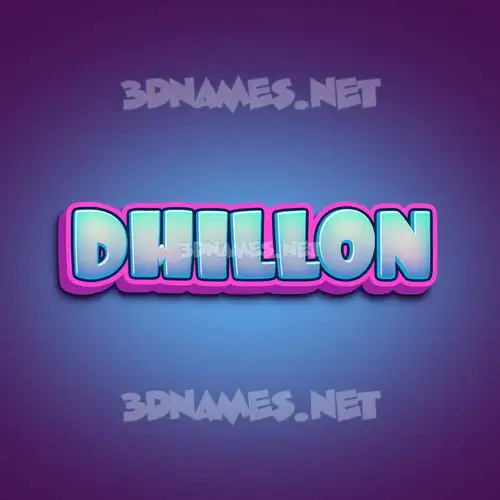 dhillon in Phat Purple style - 3D name wallpaper dhillon in Phat Purple style - 3D name wallpaper