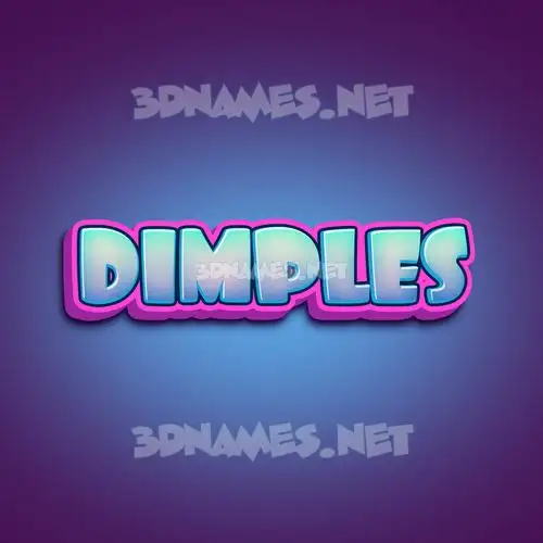 dimples in Phat Purple style - 3D name wallpaper dimples in Phat Purple style - 3D name wallpaper