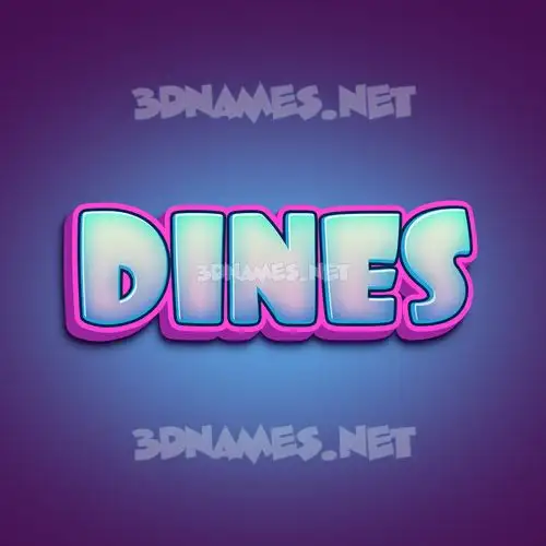 dines in Phat Purple style - 3D name wallpaper dines in Phat Purple style - 3D name wallpaper