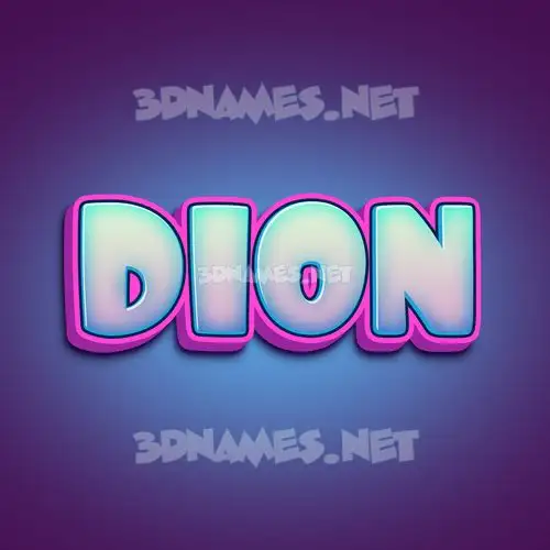 dion in Phat Purple style - 3D name wallpaper dion in Phat Purple style - 3D name wallpaper