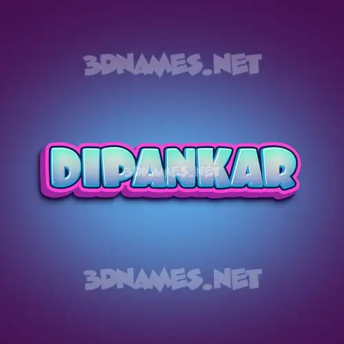 dipankar in Phat Purple style - 3D name wallpaper