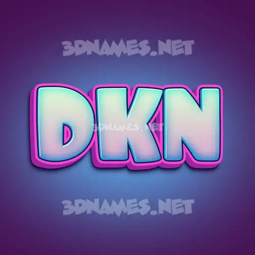 dkn in Phat Purple style - 3D name wallpaper dkn in Phat Purple style - 3D name wallpaper