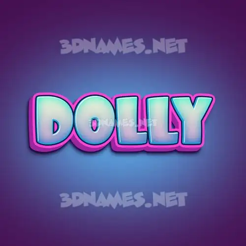 dolly in Phat Purple style - 3D name wallpaper dolly in Phat Purple style - 3D name wallpaper