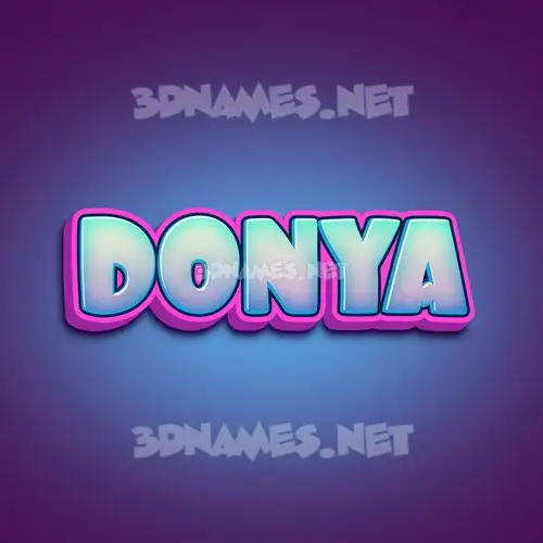 donya in Phat Purple style - 3D name wallpaper donya in Phat Purple style - 3D name wallpaper