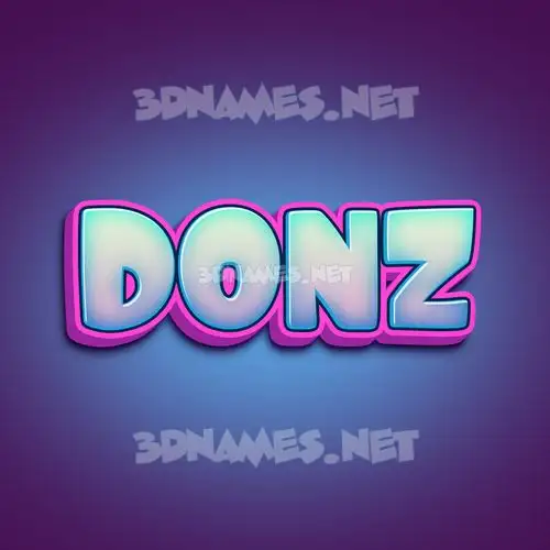 donz in Phat Purple style - 3D name wallpaper donz in Phat Purple style - 3D name wallpaper