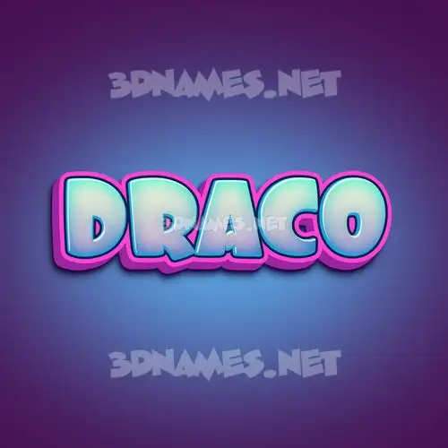 draco in Phat Purple style - 3D name wallpaper draco in Phat Purple style - 3D name wallpaper