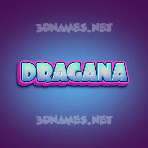 dragana in Phat Purple style - 3D name wallpaper