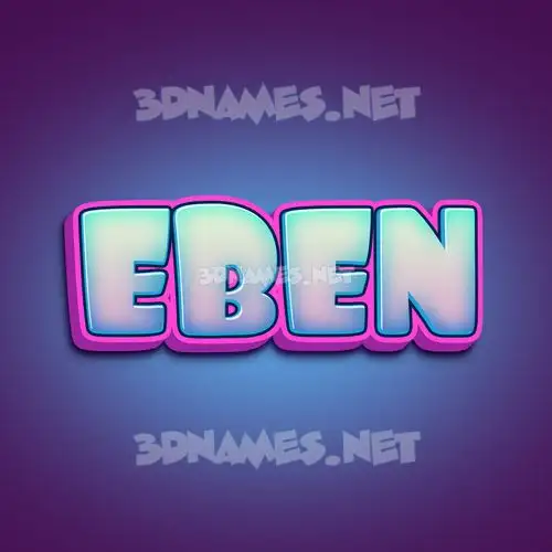 eben in Phat Purple style - 3D name wallpaper eben in Phat Purple style - 3D name wallpaper