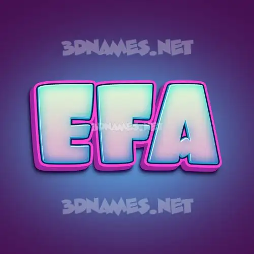 efa in Phat Purple style - 3D name wallpaper efa in Phat Purple style - 3D name wallpaper