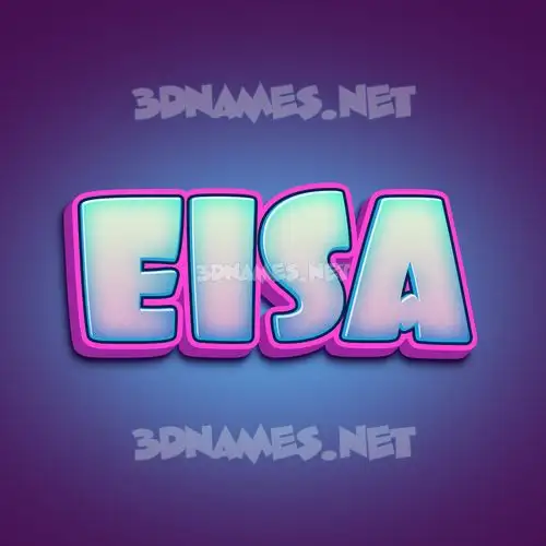 eisa in Phat Purple style - 3D name wallpaper eisa in Phat Purple style - 3D name wallpaper
