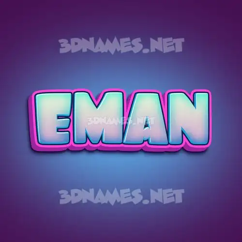 eman in Phat Purple style - 3D name wallpaper eman in Phat Purple style - 3D name wallpaper