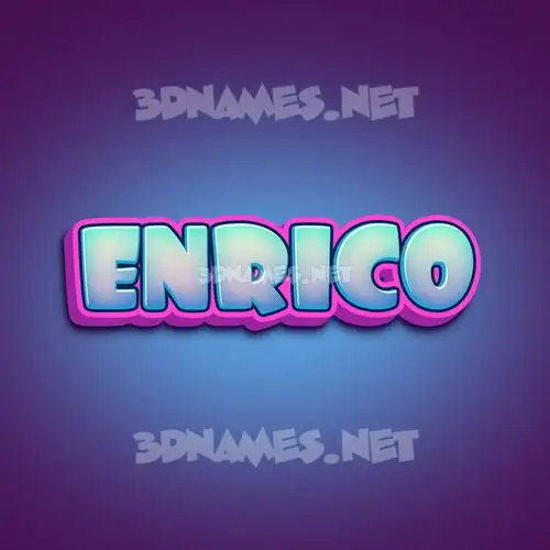 enrico in Phat Purple style - 3D name wallpaper