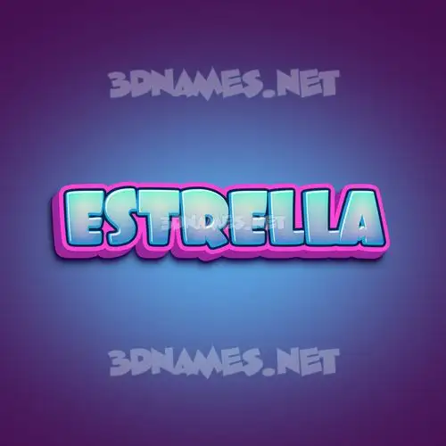 estrella in Phat Purple style - 3D name wallpaper estrella in Phat Purple style - 3D name wallpaper